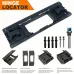 Polished Plastic Hinge Router Template Kit Adjustable for 2-1/2 to 6 Inch Hinges Square and Semidiameter Corners Easy Installation Sturdy Finish Industrial Hardware Tool