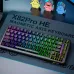 ATTACKSHARK X82PRO HE Mechanical Gaming Keyboard RGB 75% Layout Tri-mode Magnetic Amber Axis with 0.01mm RT Accuracy 8KHz Return Rate Gamer Keyboards