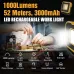 2024 1000LM Super Bright Portable LESpotlight Camping Lamp 3000mAh LEWork Light Rechargeable Outdoor Waterproof Working Light