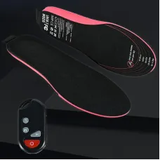TENGOO 1 Pair EVA Unisex Electric Heated Insoles Wireless Remote Control Thermal Rechargeable Smart Heating Warm Pad for Winter Sports