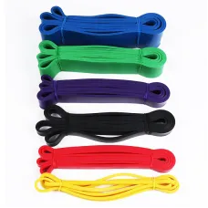 KALOA1PC15-35lbs Resistance Band Heavy Duty Latex Elastic Band Strength Exercise Auxiliary Pilates Gym Fitness Equipment Strengthening Train