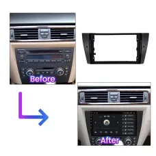 Car Radio Stereo Fascia Frame Mounting Bracket For BMW 3 Series E90 E91 E92 E93 2005-2012 Panel Dash 2Din DVD Player Fascias