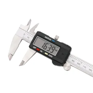 150mm Electronic Digital Vernier Caliper Stainless Steel Vernier Caliper Gauge Woodworking Measuring Tool