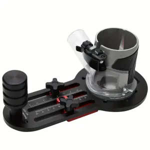 FONSON TOOLS 2 in 1 Slotting Bracket For 65mm Trimming Machine Invisible Fasteners Wardrobe Cupboard Panel Punch Locator Aluminum with Scale