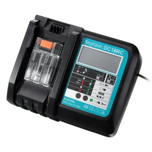 DC18RC Fast Lithium-Ion USB Battery Charger LED Display BL1830 BL1840 BL1850 For 14.4V 18V Mak Battery