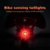 BENGGUO Smart LEDigital Display Bike Taillight Brake-activated IPX6 Waterproof 500mAh Long Battery Life USB Charging Warning Safety Warning Back Light for Night Cycling