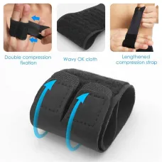 AOLIKE2PCSports Volleyball Basketball Finger Support Protector Finger Guard Bandage Pain Relief Sport Protective Gear