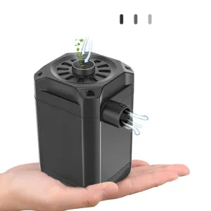 Electric Air Pump Inflator Air Compressor With Rechargeable Battery Portable Wireless For PVBoat Mattress Inflatable Pool Raft Tyre Balls With 3 Nozzles