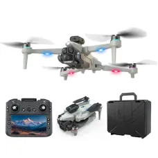 XKJ K6 MAX H2 WiFi FPV with 4.5inch LCD Screen Controller HD Dual Camera Servo Gimbal 360 Obstacle Avoidance Brushless Foldable RC Drone Quadcopter RTF