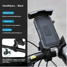ACRUN4.7-7inch Adjustable Bike Phone Holder Shockproof Motorcycle Phone Handlebar Riding Navigation Frame 360 Rotation Bicycle Mount Accessories
