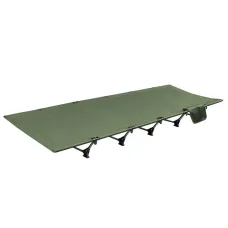 Camping Cots for Adults Lightweight 7075 Aluminum Folding Bed, 150kg Load Capacity Folding Marching Bed with Storage Bag for Outdoor Travel and Camping