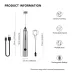 MHW-3BOMBER Electric Milk Frother Handheld Milk Foam Maker 304 Stainless Steel Handheld Egg Foamer Whisk for Home Kitchen