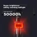 BIKIGHBike Radar Taillight 1500mAh Battery 7 Light Modes 3 Radar Modes Type-Rechargeable IP64 Waterproof Bicycle Rear Light for Outdoor Cycling