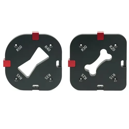 Woodworking Corner Jig Router Template Template 4 in 1 R15-R50 Aluminium Alloy Router Arcs Wood Milling Cutter Round R-corner