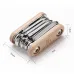 BENGGUO 8 in 1 Portable Folding Mini Bike Repair Tool Multifunctional Screwdriver Hex Wrench for Bike Tire Chain