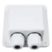 Double Roof Cable Entry Gland Box Solar Panel For RV Caravan Boat Van White