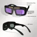 Solar-Powered Automatic Dimming Welding Glasses TIG MIG ARC Suitable Auto Darkening Protective Film Included