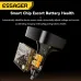 ESSAGER F760 65W 3-Port USB PD Car Charger Adapter with USB-A+Type-C+Type-C Retractable Cable Support PD3.0 QC3.0 AFC FCP PPS iP2.4A Fast Charging for iPhone 16 15 Pro 14 13 12 Pro Max for Huawei Mate XT for Xiaomi 15pro
