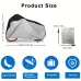 XANE210Oxford Cloth Waterproof Bicycle Cover Sun-proof Dust-proof Electric Vehicle Motorcycle Cover for Outdoor Storage