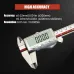 DITRON Digital Caliper 701 Stainless Steel Rechargeable 0-6 Inch Precision Measuring Tool Large Screen High Accuracy Type-C Charging Adjustable Width Fraction Measurements