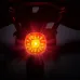 GIYO Bicycle Intelligent Brake Tail Light IP66 Waterproof 6 Light Modes Type-High Brightness Bike Rear Light