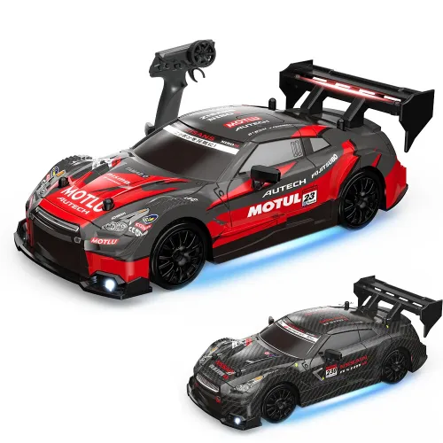 ENOZE 8800 8801 8802 RTR 1/24 2.4G 4WD 30km/h Drift RC Car GTR Support APP Control Full Proportional High Speed Racing LED Light On-Road Vehicles Models Toys