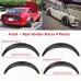4-Piece/Set Universal Car Wheel Arch Tire Guard Decorative Fender Flexible Yet