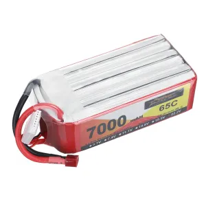 ZOP Power 22.2V 7000mAh 65C 6S LiPo Battery T Plug for RC Car