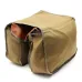Motorcycle Bike Side Saddle Bag Canvas Luggage Khaki Bag