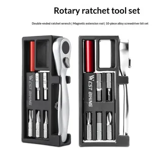 WESBIKING Bicycle Repair Tools Kit Multifunctional MTB Road Bike Tool Kit Portable Hexagonal Wrench Screwdriver Bit Tools