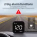 Car HUD Head-up Display Car GPS Universal Multi-function Speedometer Compass HD Smart Display USB Rechargeable