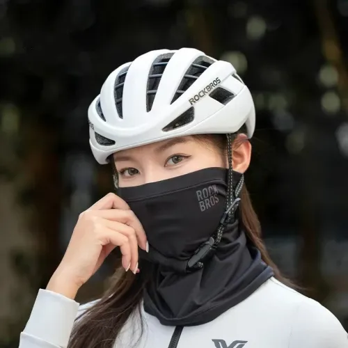 ROCKBROWinter Mask Balaclava Warm Cycling Scarf Breathable Windproof Face Fleece High Elasticity Fleece Bike Protective Gear for Riding