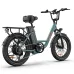 EDIRECT URLIFE20 Electric Bike 48V 13AH 500W(Peak 1000W) Motor Recommended Top Speed 25KM/H 20inch Tire 130KM Max Mileage 120KG Max Load Electric Bicycle