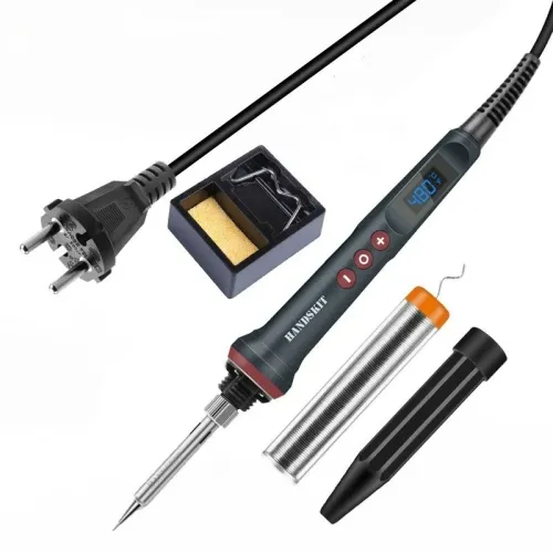 Handskit 90W 927 LED Digital Soldering Iron Kit 110V/220V Adjust Temperature Electrical Soldering Iron 4 Wire Core Welding Tools