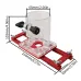 2 in 1 Invisible Fastener Slotting Bracket Woodworking Router Base Mortising Jig for Electric Wood Routers with 64-65mm Diameter