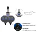 Aqualin Ball Valve Two Outlet Automatic Garden Irrigation Controller with Four-Dials Water Timer 0 Pressure Waterproof High-Impact Construction Ideal for Efficient Watering Management