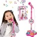 Super Cool 5-light Microphone with Stand Karaoke Songs Musical Instrument Kids Toys