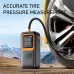 Portable Electric Tire Inflator Cordless Air Pump Built Battery with Digital Pressure Gauge for Car, Motorcycle, Bike, Balls