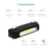 Cansses Bike Taillight 500mAh Battery 7 Light Modes USB Rechargeable Waterproof Lightweight Bicycle Rear Light for Night Cycling