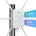 WAVLINK AX3000 WiFi6 Outdoor Router High Power Long Range Access Point Dual Band 2.4G+5G WiFi Mesh Extender Booster with PoE IP67 Weatherproof Wi-Fi Repeater with 6 Antennas