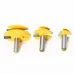 LAVIE 3PCS 45 Degree Lock Miter Router Bit Set 1/4 Inch 1/2 Inch 6mm 8mm 12mm Shank Tungsten Carbide Blades for Wood Slotting Tenoning Panel Joining
