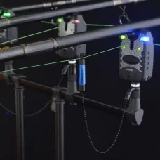 ZANLURFishing Alarm Kit 3PCWater Resistant Blue LESwinger Bite Alarm Set for Fishing