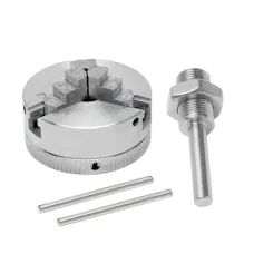 Zinc Alloy Self-Centering Lathe Chuck Set Three-Jaw and Four-Jaw Options High Precision for Mini Metal Lathe Reliable and Wear Resistant