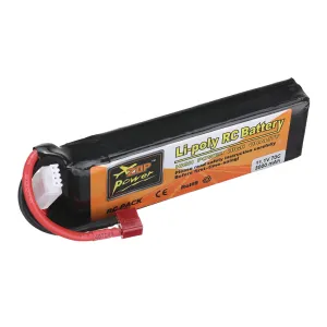 ZOP Power 11.1V 3000mAh 70C 3S LiPo Battery T Plug for RC Car