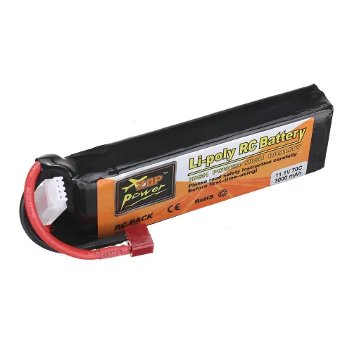 ZOP Power 11.1V 3000mAh 70C 3S LiPo Battery T Plug for RC Car