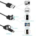 7mm Smartphone Endoscope Camera 3 IN1 Micro USB Type C Borescope Camera Waterproof LED Car Inspection For HUAWEI XIAOMI PC Soft Cable