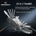 BENGGUO 21 in 1 Bicycle Repair Tool Kit Foldable Hex Wrench for MTB Mountain Road Bike Screwdriver Multi Function Tools Set