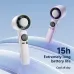 Tevorex Handheld High-speed Small Fan 100-speed Adjustable Wind Turbo Digital Display Ice Cooling Usb Rechargeable Electric Fan