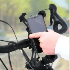 Universal Bike Holder 360 Adjustable Shockproof Anti-fall Handlebar Holder Suit for 4.8-6.8 Inch Cell Phones for Motorcycle Bicycle Scooter Bracket