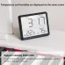 LCD Digital Alarm Clock Large Display with Temperature Humidity Monitor Multi-functional Magnetic Design Portable and Compact Ideal for Travel Desk Nightstand